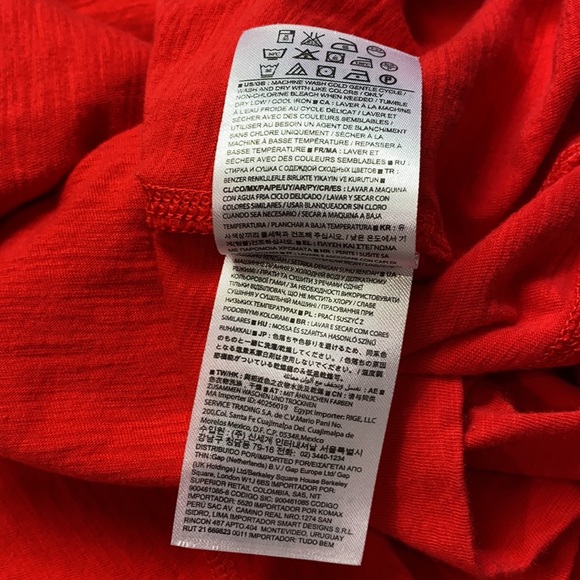 BANANA REPUBLIC Red Dress Size: Large/Petite - Picture 15 of 17